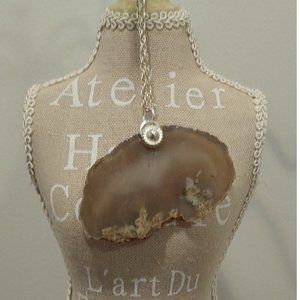 Nurture Your Best Sliced Agate Necklace